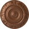 Ekena Millwork Biddix Ceiling Medallion (Fits Canopies up to 7 1/2"), 20 7/8"OD x 1 1/4"P, Polished Copper CM20BXPOS - alternate 1